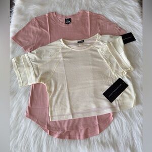 NWT APL Bundle Women's Cream and Pink Tops.. Size Medium